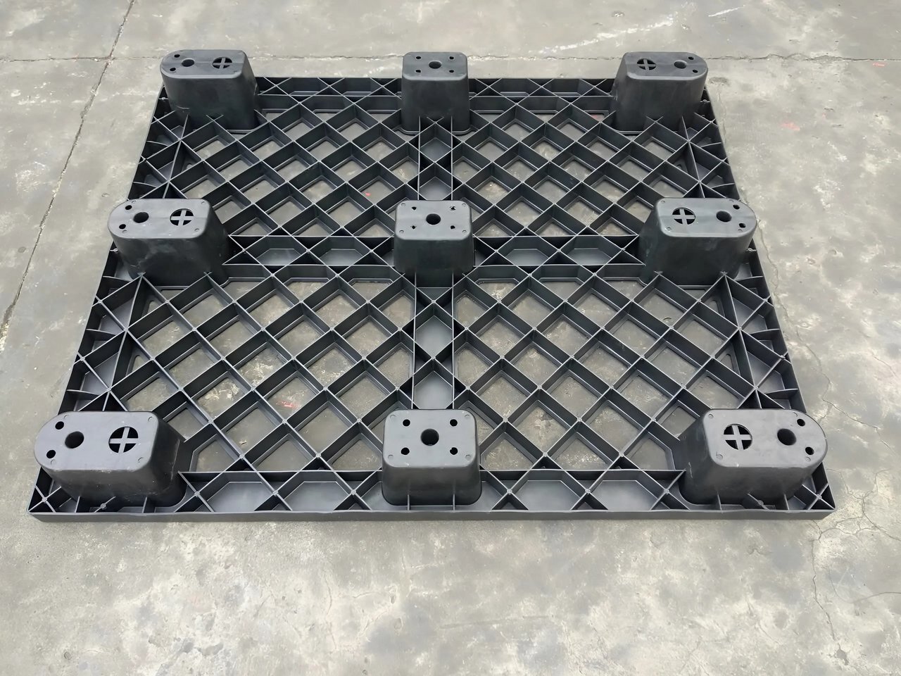 Pallet Nhựa Cốc 1100x1100x140mm 7 pallet nhua coc 1100x1100x140mm anh 2