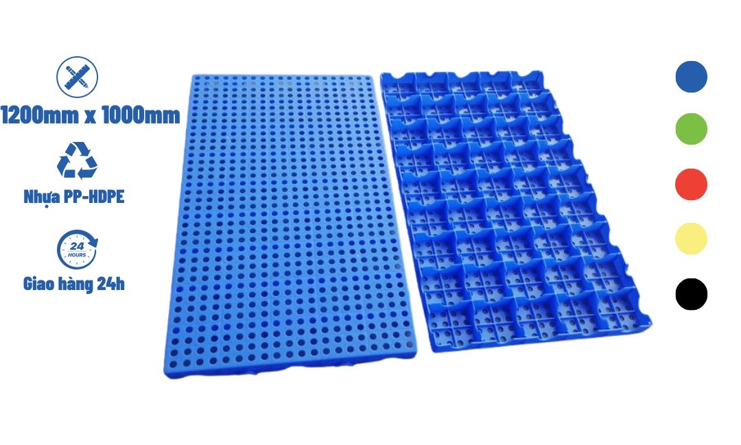 Thông Số Kỹ Thuật Pallet Nhựa Không Chân