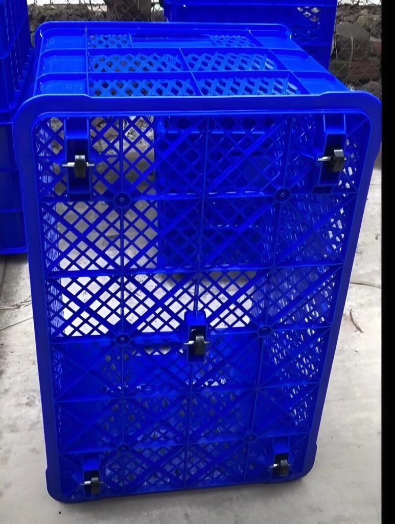 Thùng nhựa hở có bánh xe 780x500x430mm