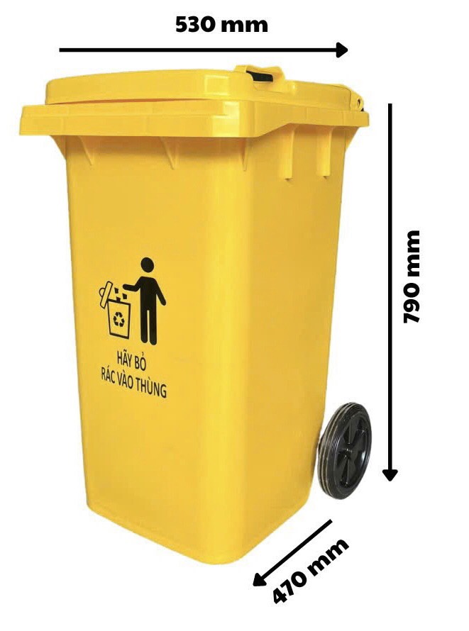 Thùng rác nhựa 100L BPG100L 2 thung rac nhua 100l bpg100l