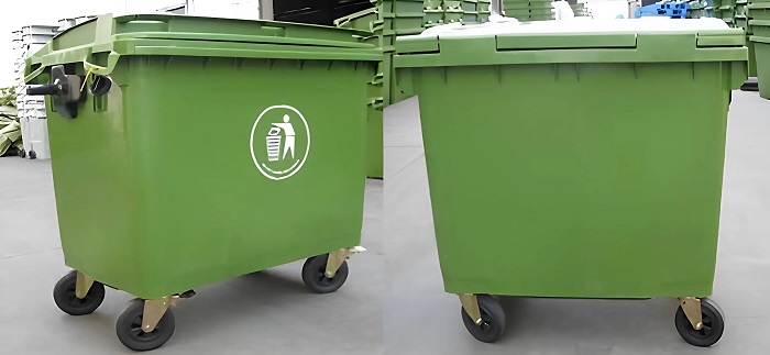 Thùng Rác Nhựa HDPE 1000 Lít 2 thung rac nhua hdpe 1000 lit 3